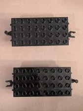 Lego Duplo Black Train Car Base 4x8 Stud   Replacement Lot of Two (2)