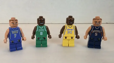 LEGO NBA Minifigures Shaquille O'Neal, Jason Kidd, Toni Kukoc, Antoine Walker