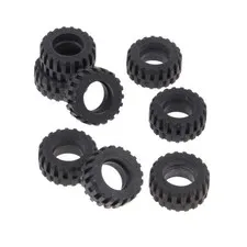 8x LEGO Rad Tire 30.4x14 Black Car Truck Vehicle 4619323 92402
