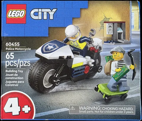 LEGO City Police Motorcycle Chase (60455) - New & Sealed