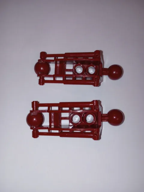 2 Lego 47297 Dark Red Bionicle Toa Metru type Leg Lower Section Genuine Lego