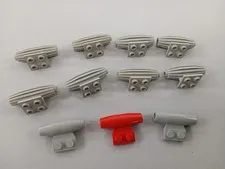 LEGO Parts (11pcs) Engine Strakes, Jet Engines Space Ribbed, Smooth