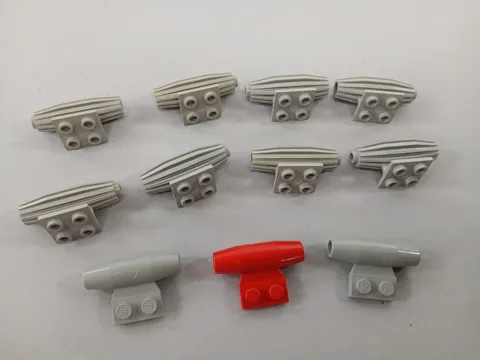 LEGO Parts (11pcs) Engine Strakes, Jet Engines Space Ribbed, Smooth