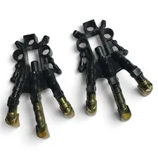 LEGO Bionicle 53562pb02 Piraka Clawed Feet Black Pearl Gold Lot of 2