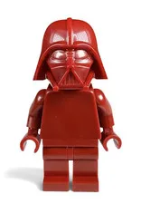 RARE Dark Red Monochrome Darth Vader - Unreleased Official Lego Minifigure