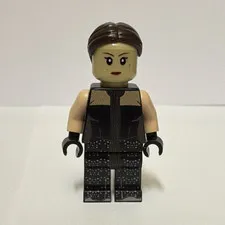 LEGO Padme Amidala Republic Bricks Custom Printed Minifig Black Dress Fireside