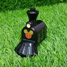 LEGO Duplo BLACK Steam Locomotive Train Front w/ Cow Catcher Gold 95 Part 28592