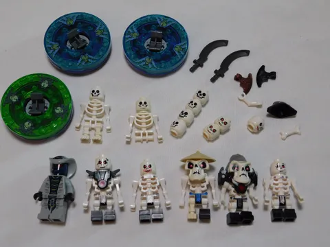 LEGO Ninjago Skeletons w/Spinners Lot! Play wear -Sold As Is - READ