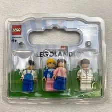 Legoland Mini Figure 4 Set - Farmer, White Suit, 2 Girls in Blister Pack