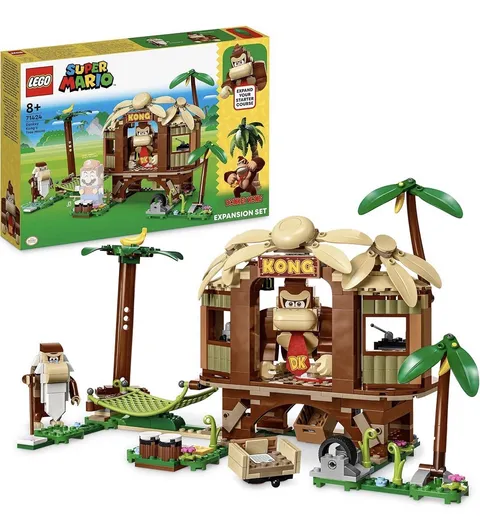 LEGO Super Mario: Donkey Kong's Tree House Expansion Set (71424) 100% Comp Set
