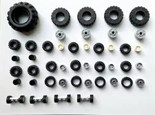 LEGO tires Of Various Sizes