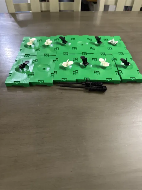 LEGO Soccer Field Parts Lot 12 Plates And Pieces Field Pieces 2 Goalie Sticks