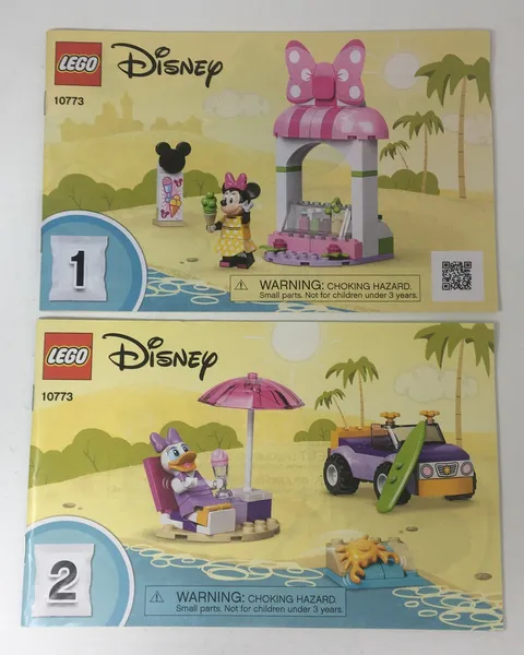 Lego 10773 Minnie Mouse’s Ice Cream Sho Instruction Manual Book Only - No Bricks
