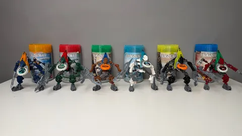 LEGO BIONICLE Vahki Complete Set – 6 Figures with Canisters