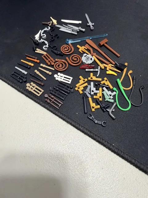 Lego Figure Assorted Accessories Total Amount 74 Pieces