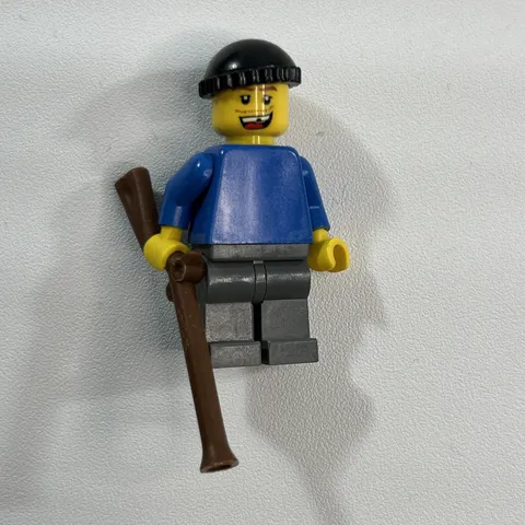 Lego Dock / Harbour / Ship Worker / Hunter Minifigure W/ Gun & Toque City Town
