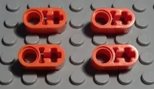 Lego Technic Perforated Beam 1x2 with 1x Cross Hole Dark Orange 4 Pieces