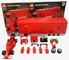 LEGO 8654 Scuderia Ferrari Truck Racers Ferrari 2005 Missing without Box