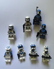 LEGO Star Wars Clone Trooper minifigure lot of 7 plastic figures age 6+