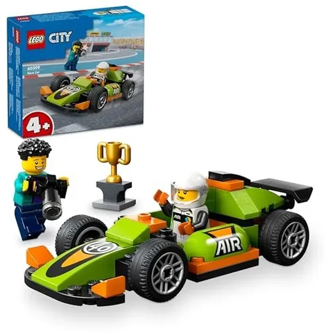 LEGO City Green Race Car Toy Present Block Boys Girls Children 4 Years Old 5 Yea