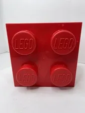 Lego Storage Brick Red Box Container Block 10” x 10” x 7” VGC 2012 VGC!