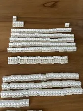 LEGO Lot 205 White Inverted Corner Slope 1x2 1x3  Bulk Parts Pieces Genuine LEGO