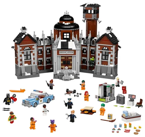 LEGO The LEGO Batman Movie: Arkham Asylum (70912) ALL MINIFIGS + COP CAR