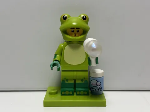 LEGO CMF Series Frog Costume Fan Bubbles Series 28 71051 Minifigure