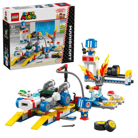 New Lego Super Mario Kart Toad Garage Building Toy Set 72035 - free shipping