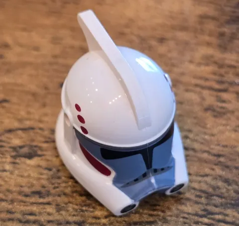 Lego Star Wars ARC Trooper helmet dark red markings