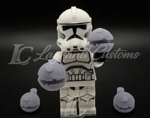 Custom LEGO Star Wars thermal detonator X4 LOT Star Wars Minifigure accessory