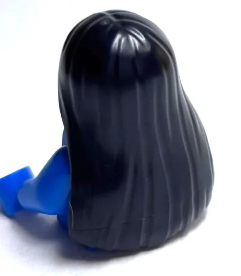 Lego - Minifigure Hair - Black, Long, Straight