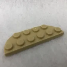 LEGO 18980 Tan Plate, Round Corner 2 x 6 Double (x1)