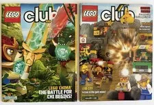 2 Lego CLUB Magazines Sept-Oct 2012 & Jan -Feb 2013 -Chima Battle For Chi- City