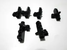 6x   4360 LEGO Part Utensil CAMERA w/ Side Sight (Space Gun) Black 6 pieces