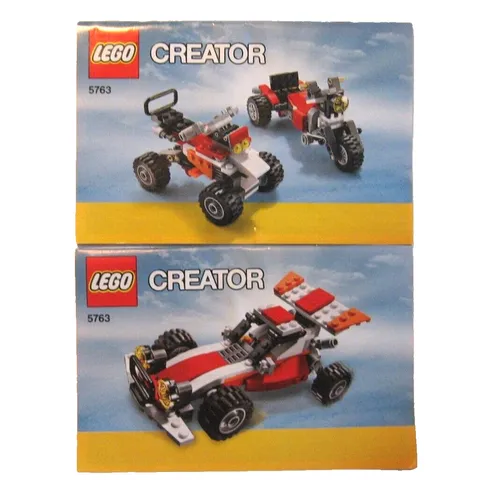 2 LEGO Creator #5763 Dune Hopper Instruction Booklets Manuals Only