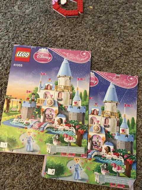 LEGO Cinderella's Castle 41055 Disney Princess Illustrated Instruction Manuals 