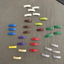 LEGO Slope 1 x 4 Curved Double (93273) Assorted Colors 31 Pieces