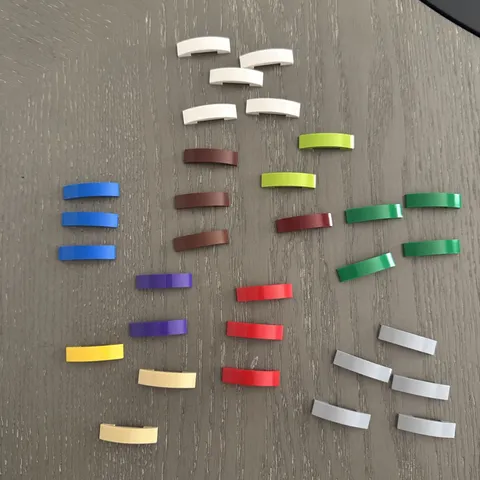 LEGO Slope 1 x 4 Curved Double (93273) Assorted Colors 31 Pieces