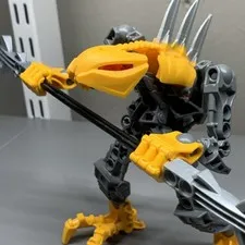 LEGO BIONICLE: Stars - Rahkshi (7138) 100% Complete W/ Gold Piece