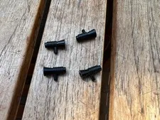 4x LEGO Minifig Loudhailer Black Ref 4349 Set 6919/7184/6824/6954/7121/6209/6210