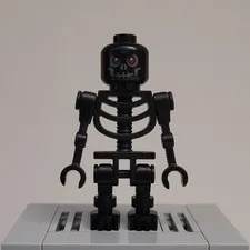 LEGO Castle - Black Skeleton Warrior 1 Minifigure cas327 - 7094 7092 7079 
