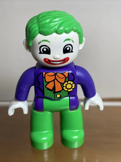 Lego Duplo Figure DC COMICS Superhero THE JOKER Batman Villain Green Purple