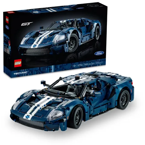 LEGO 42154 Technic 2022 Ford GT Blue Racing Vehicle Display Gift - Brand New