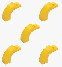 5 New LEGO Yellow 1x3x2 Curved Top Arch Bricks round rounded 92903 64652261