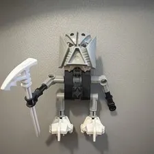 LEGO Bionicle - 8544 Turaga Nuju 2001 Vintage Toa Of Ice Rare Rep Rubber Band