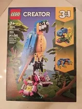 LEGO 31136 Creator Exotic Parrot 253 Pieces 3 In 1 Set New Sealed 