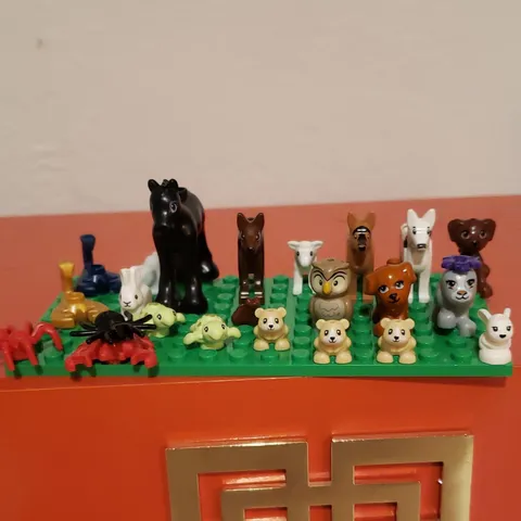 LEGO Animal Figure Bulk Lot Horse Dog Owl Rabbit Spider Multicolor Plastic
