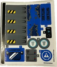 LEGO STICKER SHEET 77073 BATTLE BUS New from set