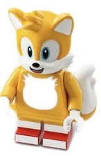 LEGO Tails Miles Prower Minifigure son002 Smile 76991 76992 SEGA Mint Used